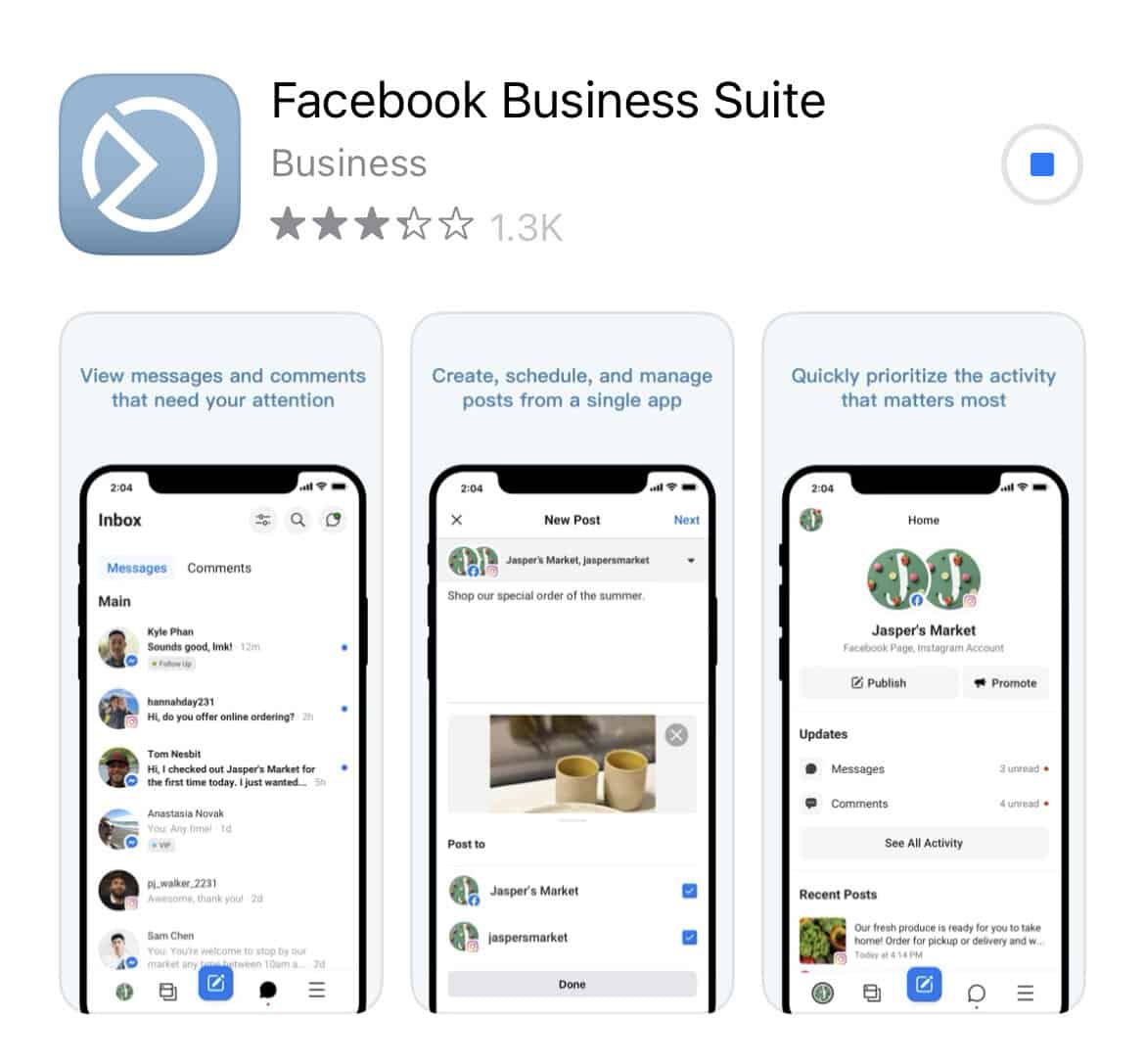 Facebook Business Suite