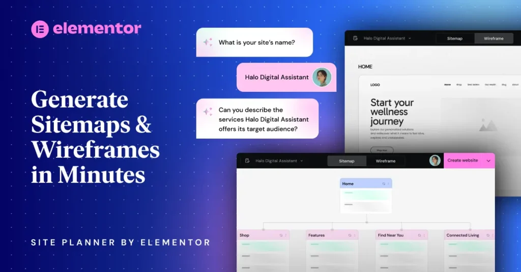 AI Site Planner di Elementor